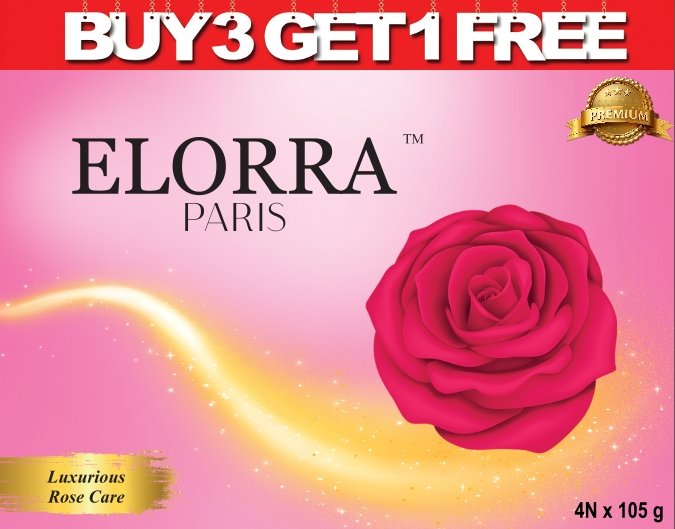 ELORRA PARIS Luxurious Rose. Buy 3 Get 1. 105 G pack