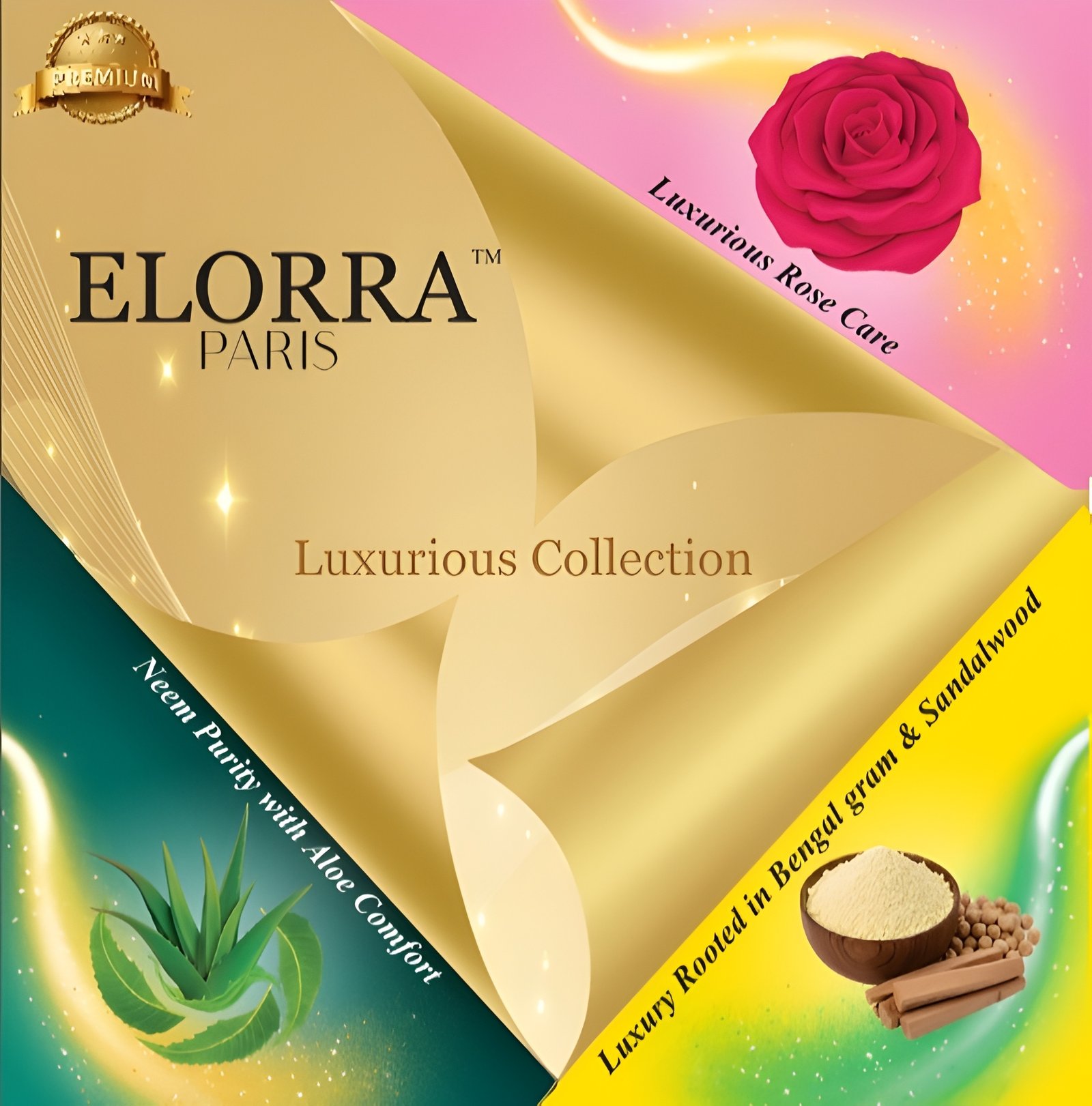 ELORRA PARIS Luxurious Collection. 105 G pack of 3